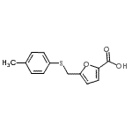 CAS#: 915923-20-5， 5-{[(4-Methylphenyl)sulfanyl]methyl}-2-furoic acid