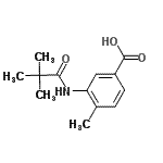 CAS#: 915923-72-7， 3-[(2,2-Dimethylpropanoyl)amino]-4-methylbenzoic acid