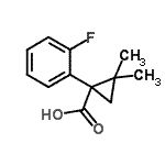 CAS#: 915923-90-9， 1-(2-Fluorophenyl)-2,2-dimethylcyclopropanecarboxylic acid