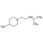 structure of CAS# 915924-65-1, N-[2-(4-Methyl-1-piperidinyl)ethyl]-2-propanamine;N-(2-(4-methylpiperidin-1-yl)ethyl)propan-2-amine;N-[2-(4-Methylpiperidin-1-yl)ethyl]propan-2-amine;MFCD08691568