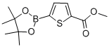 structure of CAS# 916138-13-1, 5-Methoxycarbonylthiophene-2-boronic acid pinacol ester;5-(4,4,5-Trimethyl-[1,3,2]Dioxaborolan-2-Yl)Thiophene-2-Carboxylic Acid Methyl Ester;Methyl5-(4,4,5,5-Tetramethyl-1,3,2-Dioxaborolan-2-Yl)-Thiophene-2-Carboxylate;Methyl 5-(4,4,5-Trimethyl-[1,3,2]Dioxaborolan-2-Yl)Thiophene-2-Carboxylate