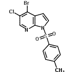 CAS#: 916176-53-9， 4-Bromo-5-chloro-1-[(4-methylphenyl)sulfonyl]-1H-pyrrolo[2,3-b]pyridine