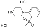 结构式 CAS# 916488-42-1, 1-[2-(甲基磺酰基)苯基]-哌嗪盐酸盐(1:2)