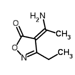 CAS#: 916612-52-7， (4Z)-4-(1-Aminoethylidene)-3-ethyl-1,2-oxazol-5(4H)-one