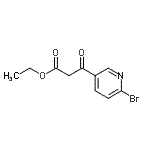 CAS#: 916791-37-2， Ethyl 3-(6-bromo-3-pyridinyl)-3-oxopropanoate