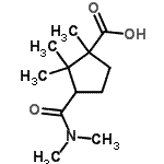 CAS 登录号：91691-00-8， 3-(二甲基氨基甲酰)-1,2,2-三甲基环戊烷羧酸
