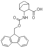 structure of CAS# 917098-99-8, 3-{[(9H-Fluoren-9-ylmethoxy)carbonyl]amino}bicyclo[2.2.1]heptane-2-carboxylic acid;3-(endo-9<wbr>-Fluoreny<wbr>lmethoxyc<wbr>arbonylam<wbr>ino)bicyc<wbr>lo[2.2.1]<wbr>heptane-2<wbr>-endo-car<wbr>boxylic a<wbr>cid;Fmoc-3-en<wbr>do-aminob<wbr>icyclo[2.<wbr>2.1]-hept<wbr>ane-2-end<wbr>o-carboxy<wbr>lic acid;Fmoc-3-exo-aminobicyclo[2.2.1]-heptane-2-exo-carboxylic acid