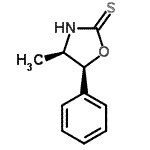 结构式 CAS# 91794-28-4, (4R,5S)-4-甲基-5-苯基-1,3-恶唑烷-2-硫酮