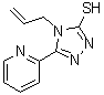 结构式 CAS# 91813-63-7, 4-烯丙基-5-(2-吡啶基)-4H-1,2,4-三唑-3-硫醇