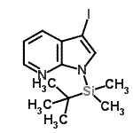 CAS#: 918524-22-8， 1-[Dimethyl(2-methyl-2-propanyl)silyl]-3-iodo-1H-pyrrolo[2,3-b]pyridine