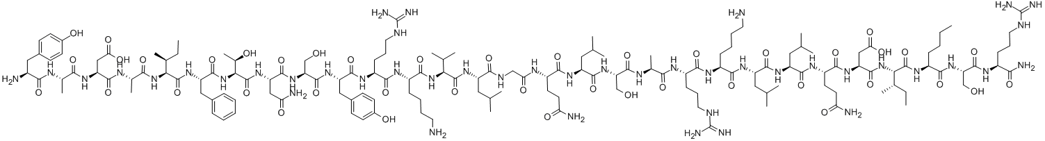 CAS 登录号：91869-58-8， 27-L-正亮氨酸-29-L-精氨酰胺-1-29-促生长素释放素(人胰岛)