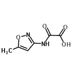 structure of CAS# 91933-54-9, [(5-Methyl-1,2-oxazol-3-yl)amino](oxo)acetic acid;[(5-methyl-3-isoxazolyl)amino](oxo)acetic acid;[(5-methylisoxazol-3-yl)amino](oxo)acetic acid;[(5-methylisoxazol-3-yl)amino](oxo)aceticacid