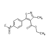 CAS#: 91956-02-4， Ethyl 3-methyl-5-(4-nitrophenyl)-1,2-oxazole-4-carboxylate