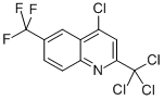 structure of CAS# 91991-82-1, 4-Chloro-2-(Trichloromethyl)-6-(Trifluoromethyl)-Quinoline;4-Chloro-2-Trichloromethyl-6-Trifluoromethylquinoline;Ux00001118
