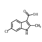 CAS#: 920023-47-8， 6-Chloro-2-methyl-1H-indole-3-carboxylic acid
