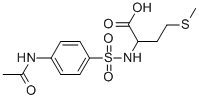 CAS 登录号：92034-59-8， 2-({[4-(乙酰基氨基)苯基]磺酰基}氨基)-4-(甲硫基)丁酸