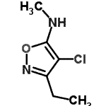 CAS#: 92087-93-9， 4-Chloro-3-ethyl-N-methyl-1,2-oxazol-5-amine