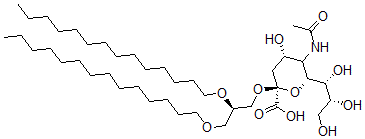 CAS#: 92131-78-7， 1,2-Di-O-Tetradecyl-3-O-alpha-Sialylglycerol