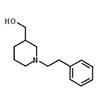 structure of CAS# 92322-05-9, [1-(2-Phenylethyl)-3-piperidinyl]methanol;[1-(2-phenylethyl)-3-piperidinyl]methanol;[1-(2-phenylethyl)piperidin-3-yl]methanol;3-piperidinemethanol, 1-(2-phenylethyl)