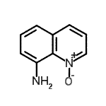 structure of CAS# 92339-84-9, 8-Quinolinamine 1-oxide;1-Oxido-8-quinolinylamine #;8-Aminoquinoline N-Oxide