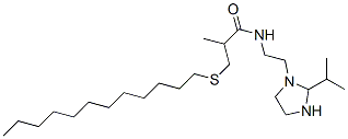 CAS#: 92400-09-4， 3-(Dodecylthio)-2-Methyl-N-[2-[2-(1-Methylethyl)-1-Imidazolidinyl]Ethyl]-Propanamide