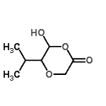 CAS#: 92420-51-4， 6-Hydroxy-5-isopropyl-1,4-dioxan-2-one