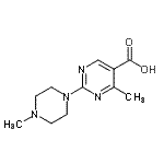 CAS#: 924834-88-8， 4-Methyl-2-(4-methyl-1-piperazinyl)-5-pyrimidinecarboxylic acid