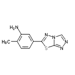 CAS#: 924967-88-4， 2-Methyl-5-([1,2,4]triazolo[3,4-b][1,3,4]thiadiazol-6-yl)aniline