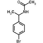 结构式 CAS# 92520-16-6, N-[1-(4-溴苯基)乙基]乙酰胺