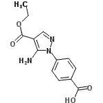 CAS#: 926203-48-7， 4-[5-Amino-4-(ethoxycarbonyl)-1H-pyrazol-1-yl]benzoic acid