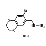 CAS#: 926229-75-6， [(7-Bromo-2,3-dihydro-1,4-benzodioxin-6-yl)methyl]hydrazine hydrochloride (1:1)