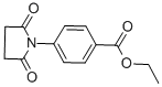结构式 CAS# 92634-76-9, 4-(2,5-二氧代-1-吡咯烷基)-苯甲酸乙酯