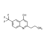 结构式 CAS# 927800-87-1, 2-丙基-6-(三氟甲基)-4-喹啉醇