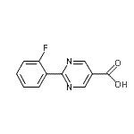 CAS#: 927803-25-6， 2-(2-Fluorophenyl)-5-pyrimidinecarboxylic acid