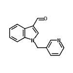 structure of CAS# 928708-60-5, 1-(3-Pyridinylmethyl)-1H-indole-3-carbaldehyde;1-(3-pyridylmethyl)indole-3-carbaldehyde;MFCD09755529