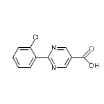 CAS#: 928712-83-8， 2-(2-Chlorophenyl)-5-pyrimidinecarboxylic acid