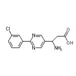 CAS#: 928713-13-7， 3-Amino-3-[2-(3-chlorophenyl)-5-pyrimidinyl]propanoic acid