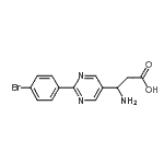 CAS#: 928713-90-0， 3-Amino-3-[2-(4-bromophenyl)-5-pyrimidinyl]propanoic acid