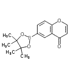 structure of CAS# 928773-42-6, 6-(4,4,5,5-Tetramethyl-1,3,2-dioxaborolan-2-yl)-4H-chromen-4-one;6-(4,4,5,<wbr>5-tetrame<wbr>thyl-1,3,<wbr>2-dioxabo<wbr>rolan-2-y<wbr>l)-4H-chr<wbr>omen-4-one;Chromone-6-boronic acid pinacol ester;MFCD04038748