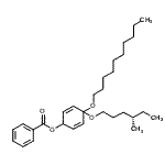 CAS#: 92950-96-4， 4-(Decyloxy)-4-{[(4S)-4-methylhexyl]oxy}-2,5-cyclohexadien-1-yl benzoate