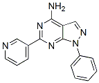 CAS 登录号：92964-43-7， 1-苯基-6-(3-吡啶基)-1H-吡唑并[3,4-d]嘧啶-4-胺