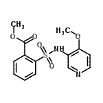 CAS#: 931126-95-3， Methyl 2-[(4-methoxy-3-pyridinyl)sulfamoyl]benzoate