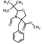 CAS#: 93250-97-6， Methyl 4-benzyl-3-formyl-2-(2-methyl-2-propanyl)-1,3-oxazolidine-4-carboxylate