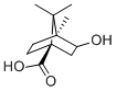 structure of CAS# 93257-31-9, 3-Hydroxy-4,7,7-Trimethyl-Bicyclo[2.2.1]Heptane-1-Carboxylic Acid;(1R,3R,4S)-3-Hydroxy-4,7,7-Trimethyl-Norbornane-1-Carboxylate;(1R,3R,4S)-3-Hydroxy-4,7,7-Trimethyl-1-Norbornanecarboxylate;(1S,4R,6R)-6-Hydroxy-1,7,7-Trimethyl-Bicyclo[2.2.1]Heptane-4-Carboxylate