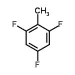 structure of CAS# 93343-11-4, 1,3,5-Trifluoro-2-methylbenzene;