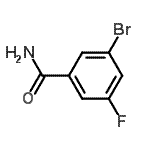structure of CAS# 933585-20-7, 3-Bromo-5-fluorobenzamide