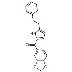 CAS#: 93363-39-4， 1,3-Benzodioxol-5-yl[5-(2-phenylethyl)-1H-pyrrol-2-yl]methanone