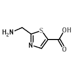 structure of CAS# 933742-24-6, 2-(Aminomethyl)-1,3-thiazole-5-carboxylic acid;2-(aminomethyl)thiazole-5-carboxylic acid