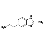 结构式 CAS# 933748-01-7, 2-(2-甲基-1H-苯并咪唑-5-基)乙胺