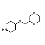 CAS#: 933758-49-7， 4-(1,4-Dioxan-2-ylmethoxy)piperidine